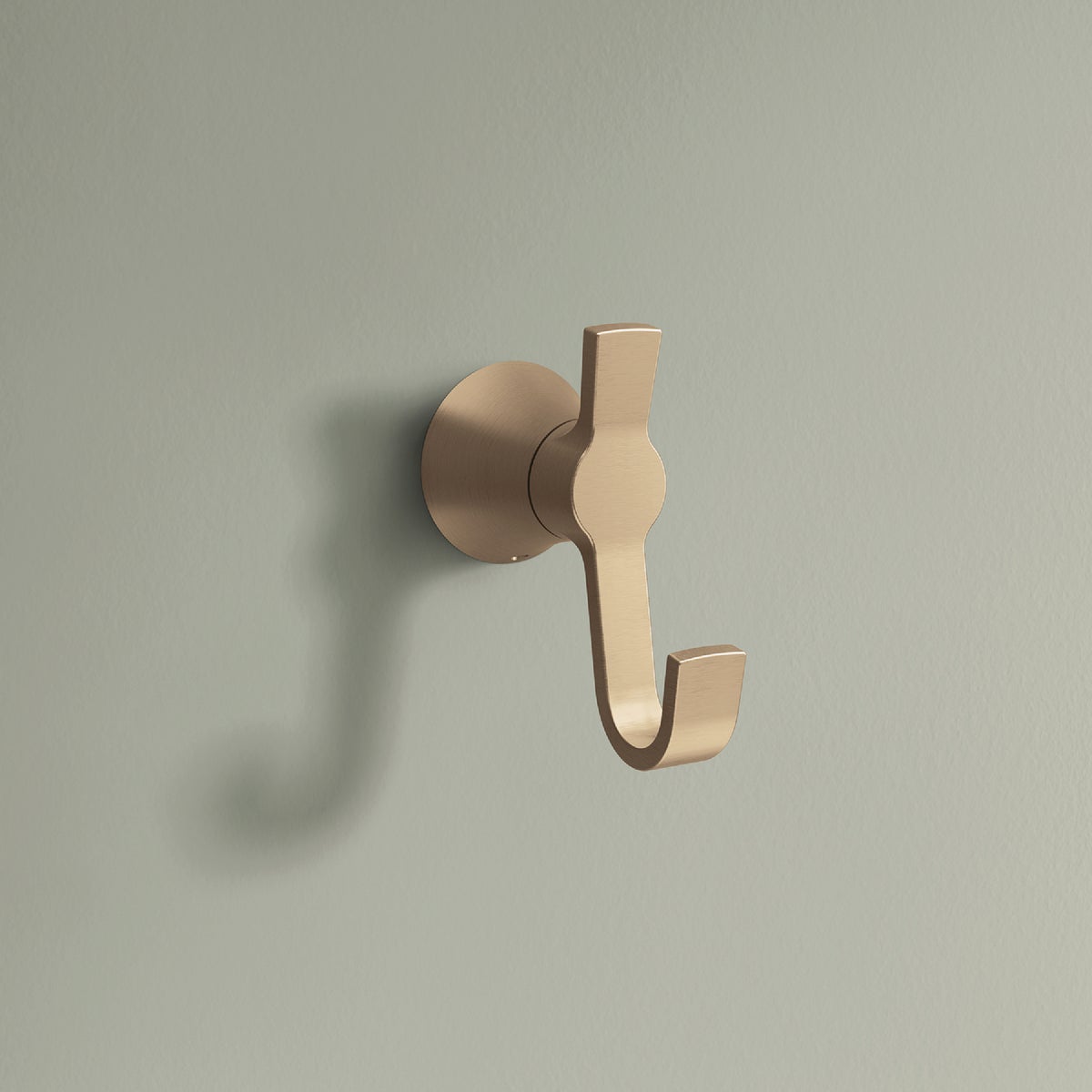 Moen Mikah Bronzed Gold Single Robe Hook Image 2
