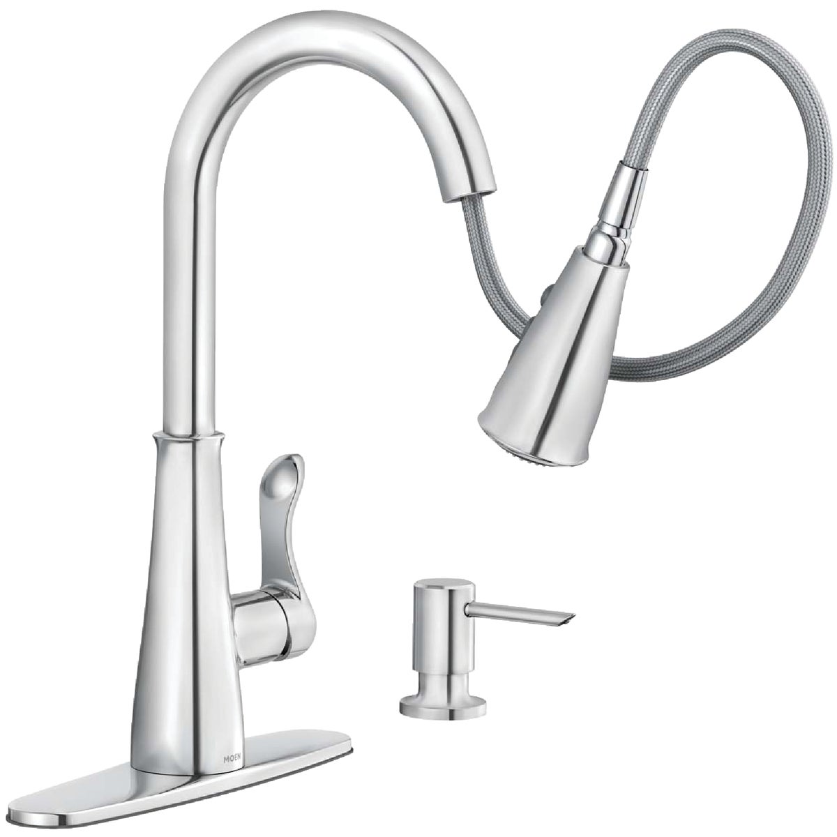 Moen Hadley 1-Handle Pull-Down Kitchen Faucet, Chrome Image 4