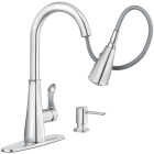 Moen Hadley 1-Handle Pull-Down Kitchen Faucet, Chrome Image 4