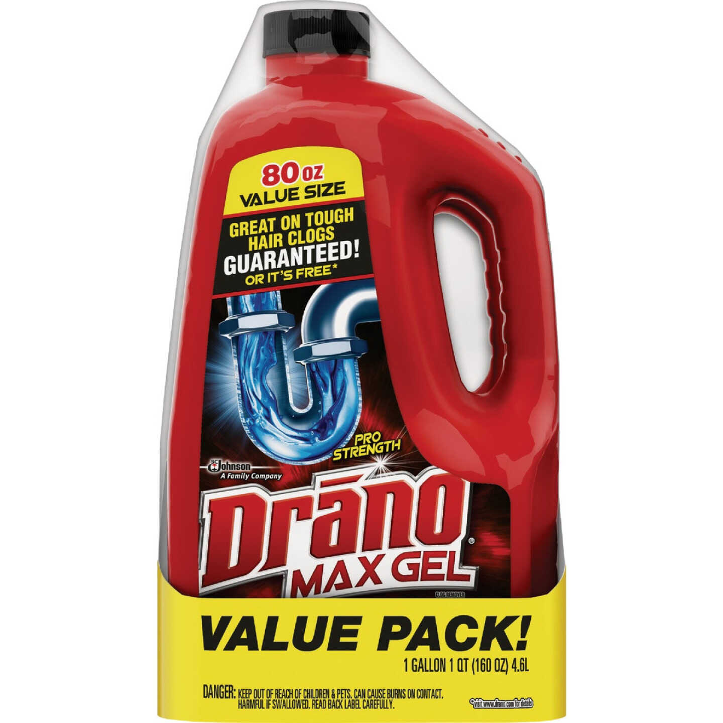 Drano 80 Oz. Max Gel Clog Remover (2-Pack) Image 5