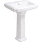 Common Goods Grove White Pedestal Sink Image 5
