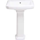Common Goods Grove White Pedestal Sink Image 1