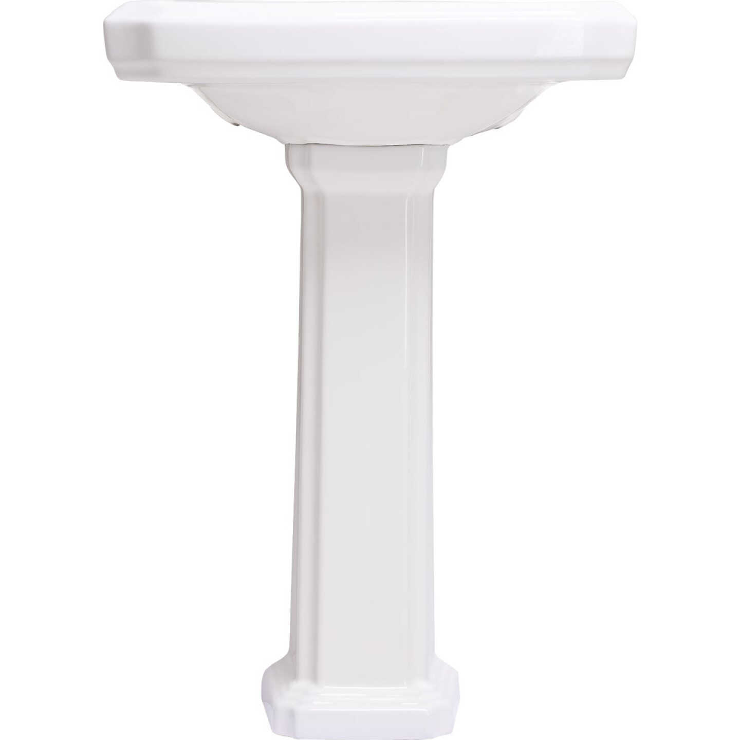 Common Goods Grove White Pedestal Sink Image 2