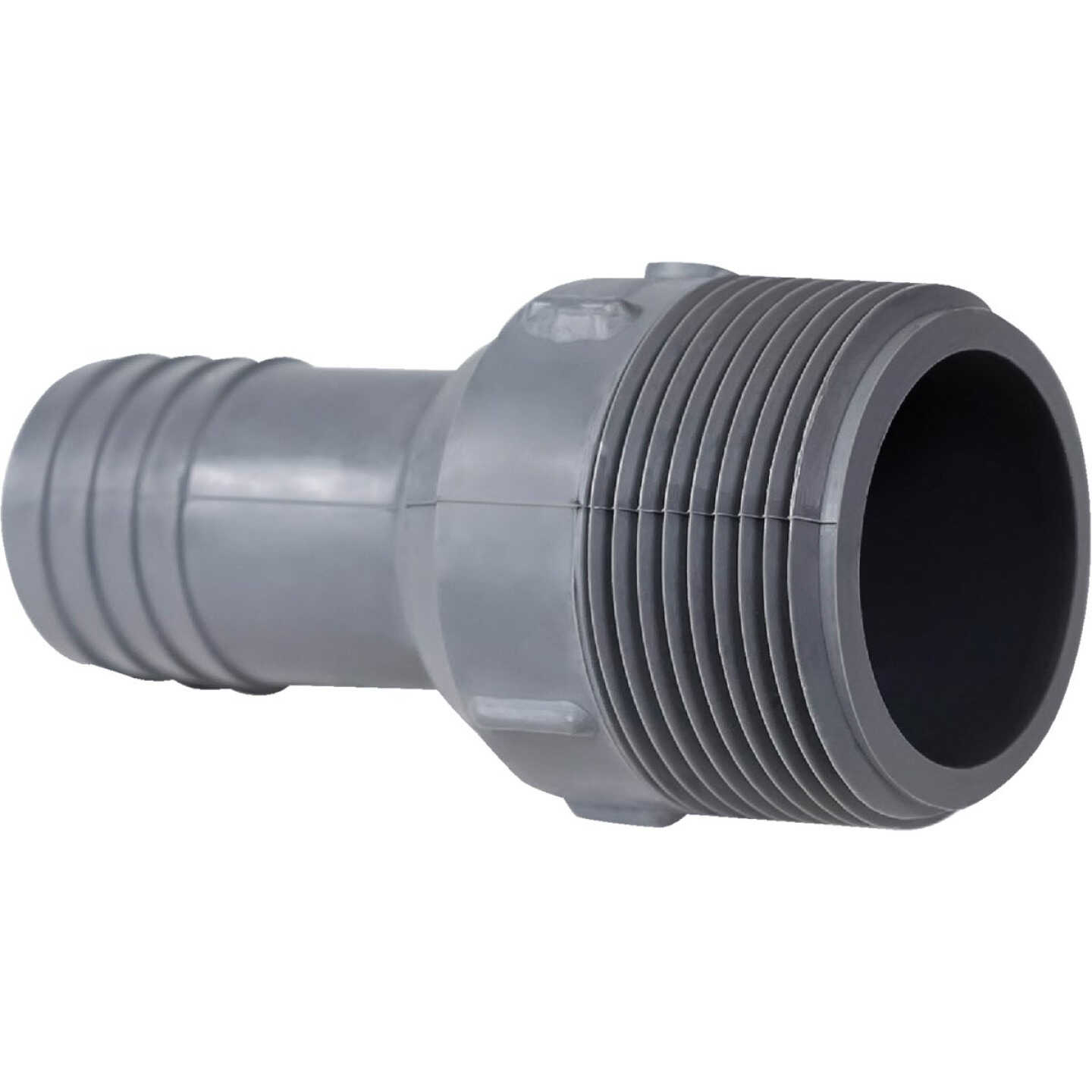 Boshart 1-1/4 In. MPT x 1 In. Insert Reducing Polypropylene Hose Adapter Image 1