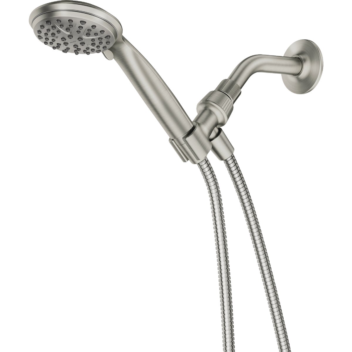Moen Spot Resistant Brushed Nickel 6-Function 4 In. Dia. Spray Head Handheld Shower