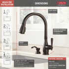 Delta Charmaine Venetian Bronze Single-Handle High-Arc Kitchen Faucet Image 3