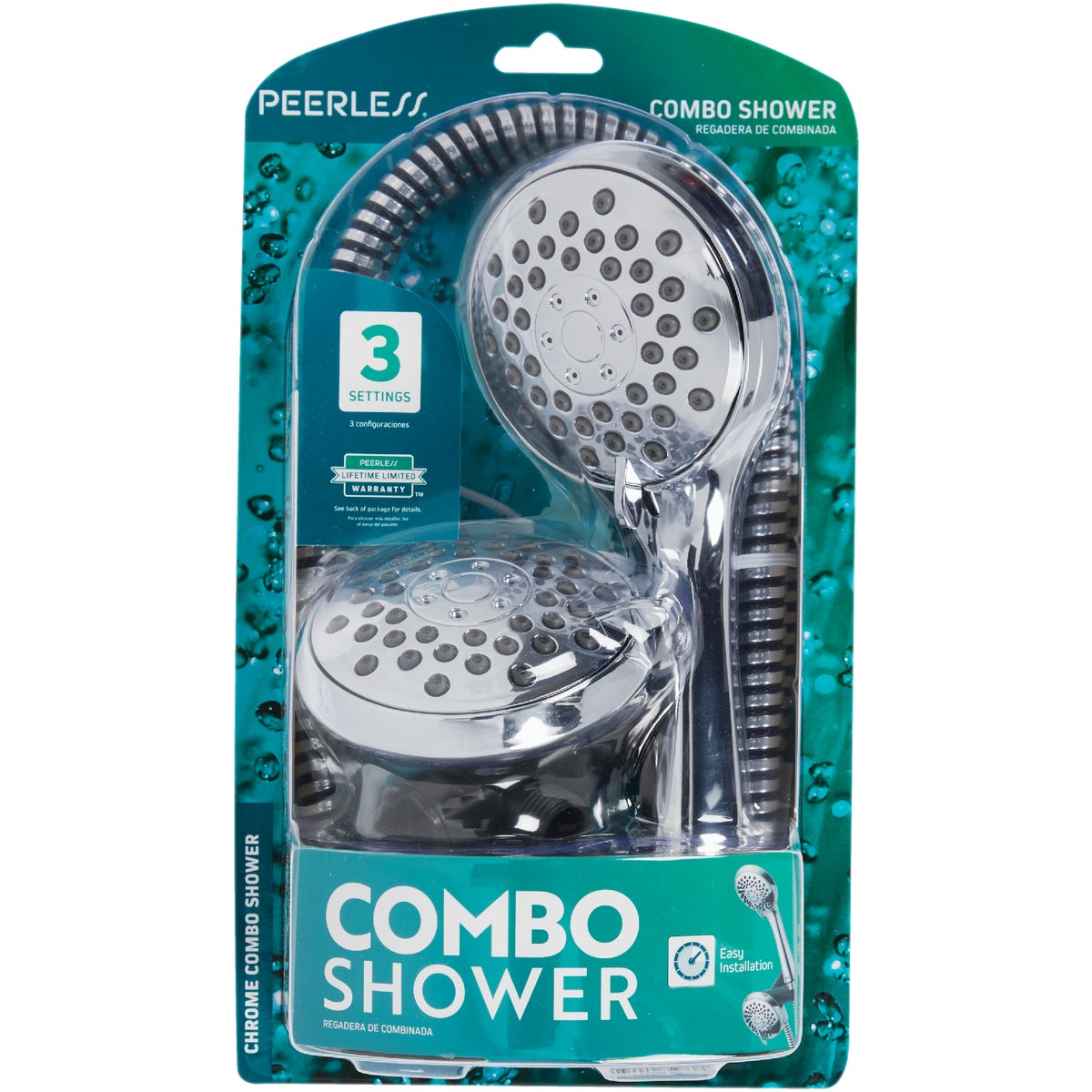 Delta 3-Spray 1.75 GPM Combination Handheld Shower Head, Chrome Image 2