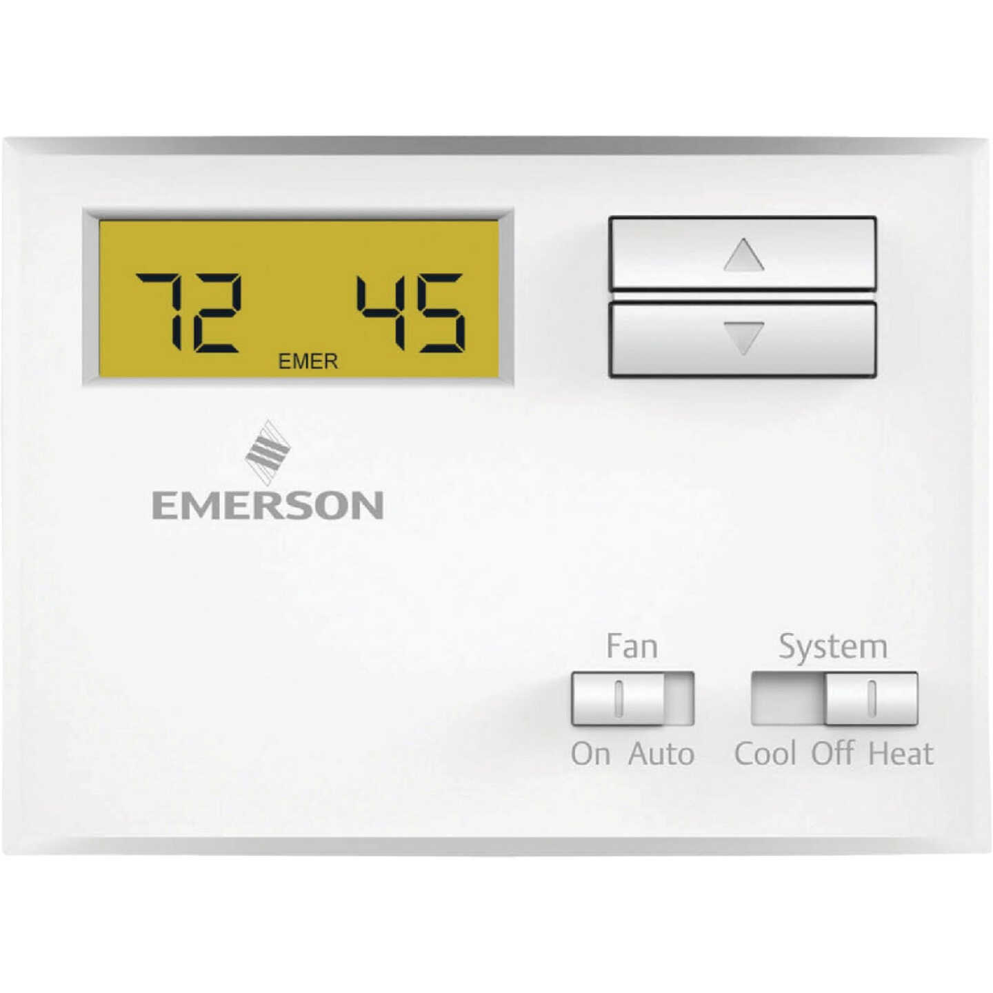 White Rodgers Non-Programmable White Digital Thermostat Image 1