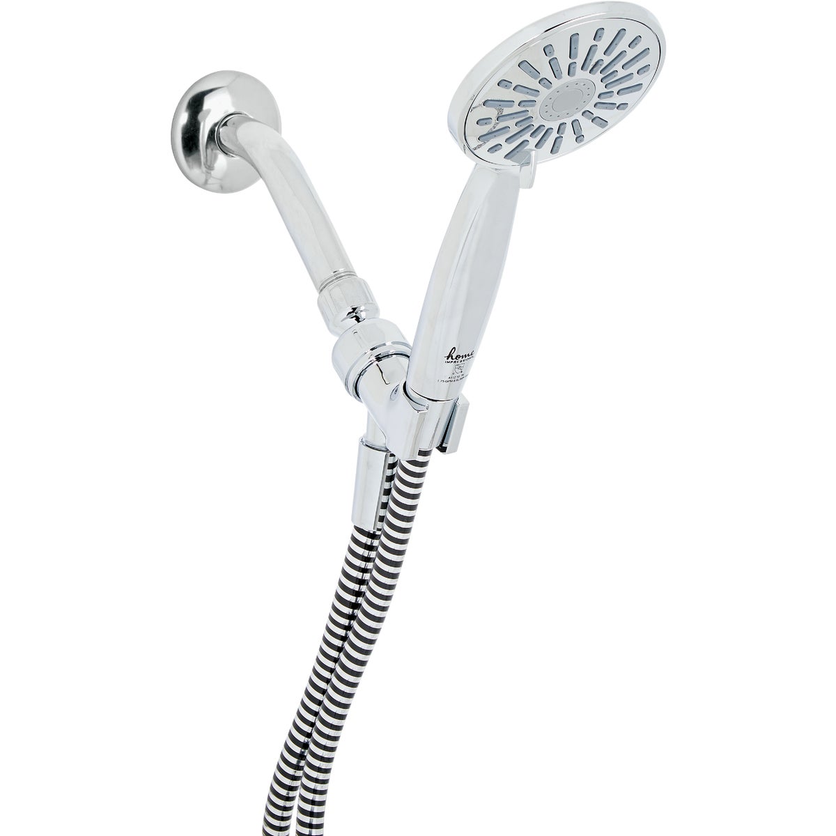 Home Impressions 3-Spray 1.8 GPM Handheld Shower Head, Chrome