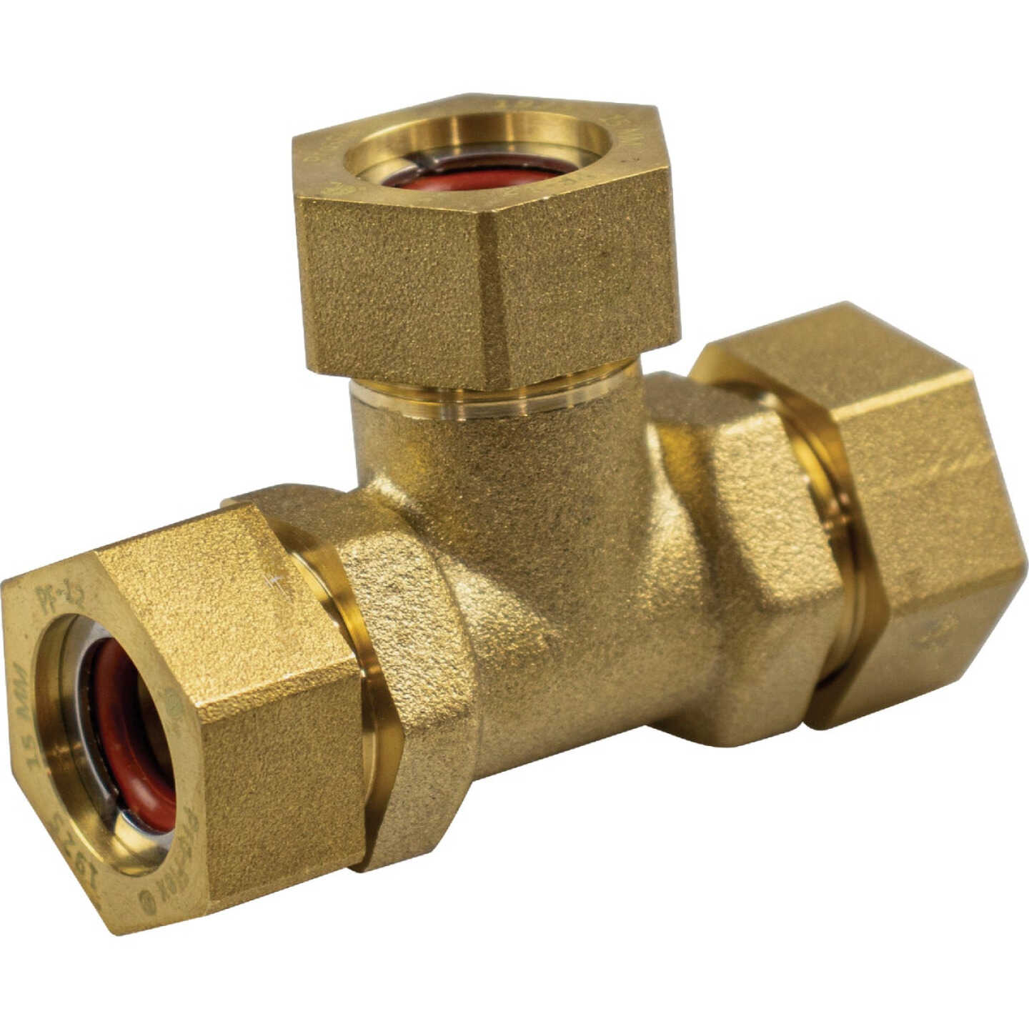 Pro-Flex 3/4 In. x 3/4 In. x 1/2 In. CSST Brass Tee Image 1