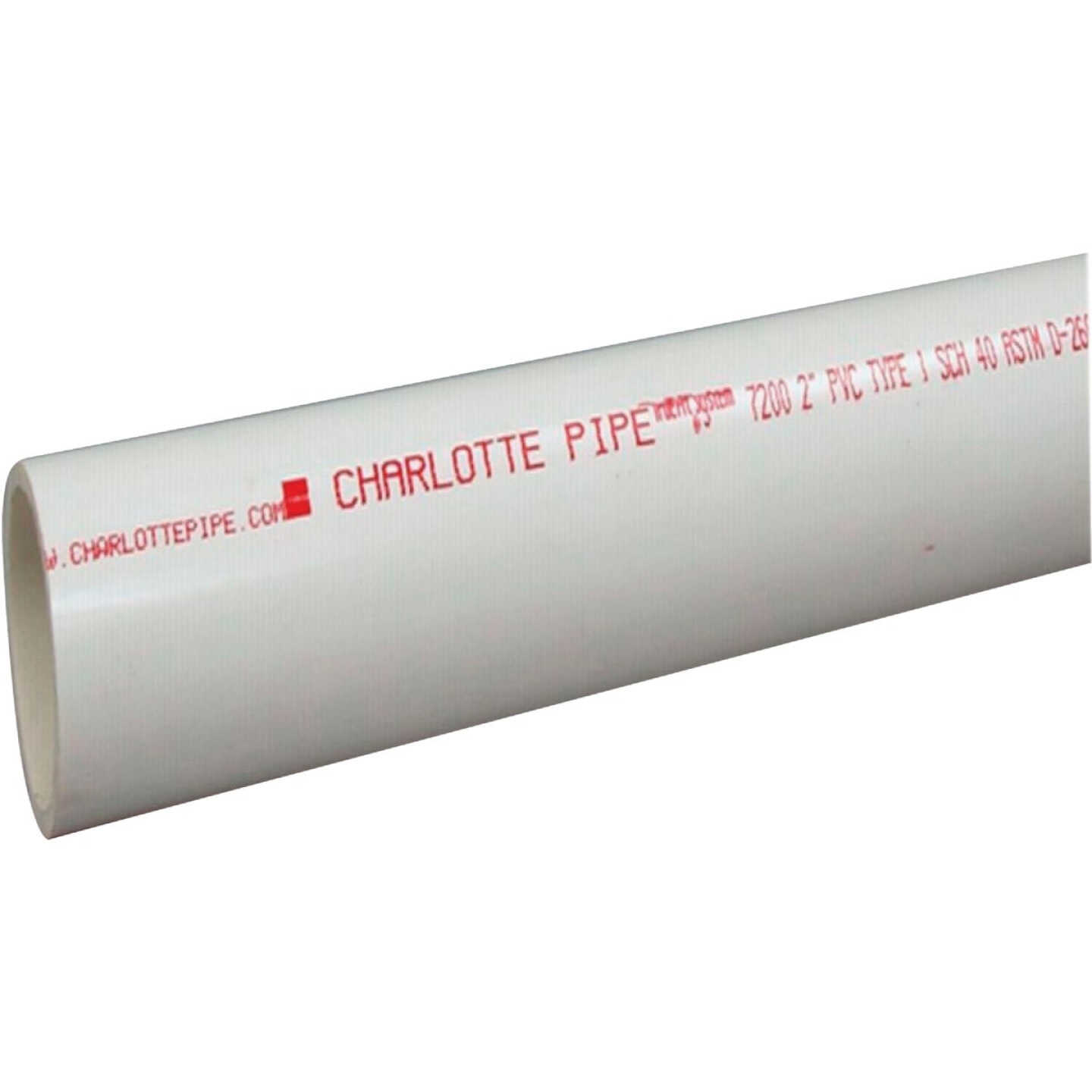 Charlotte Pipe 3 In. x 10 Ft. Schedule 40 PVC DWV/Pressure Dual Rated Pipe Image 1