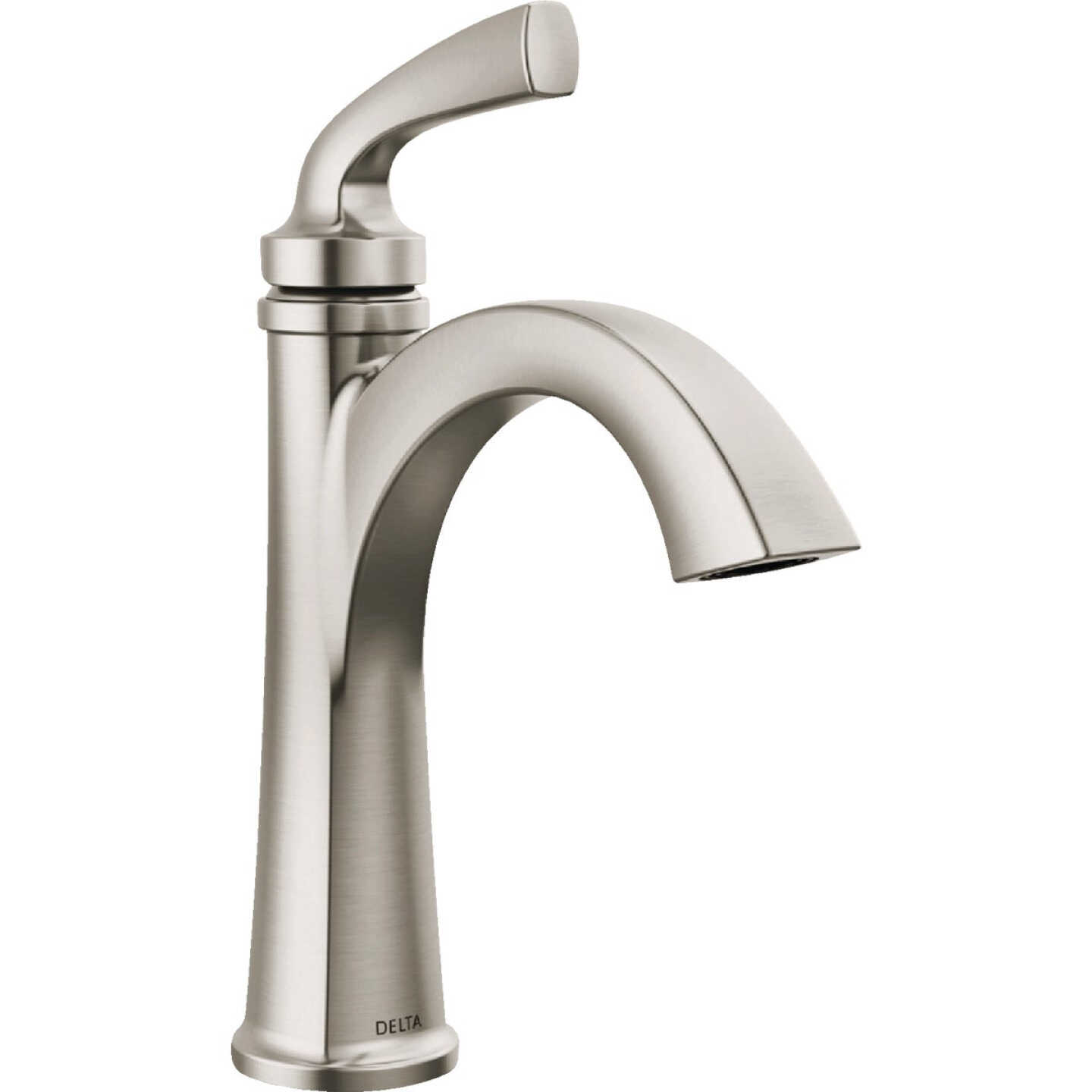 Delta Geist Brushed Nickel 1-Handle Lever Bathroom Faucet Image 1