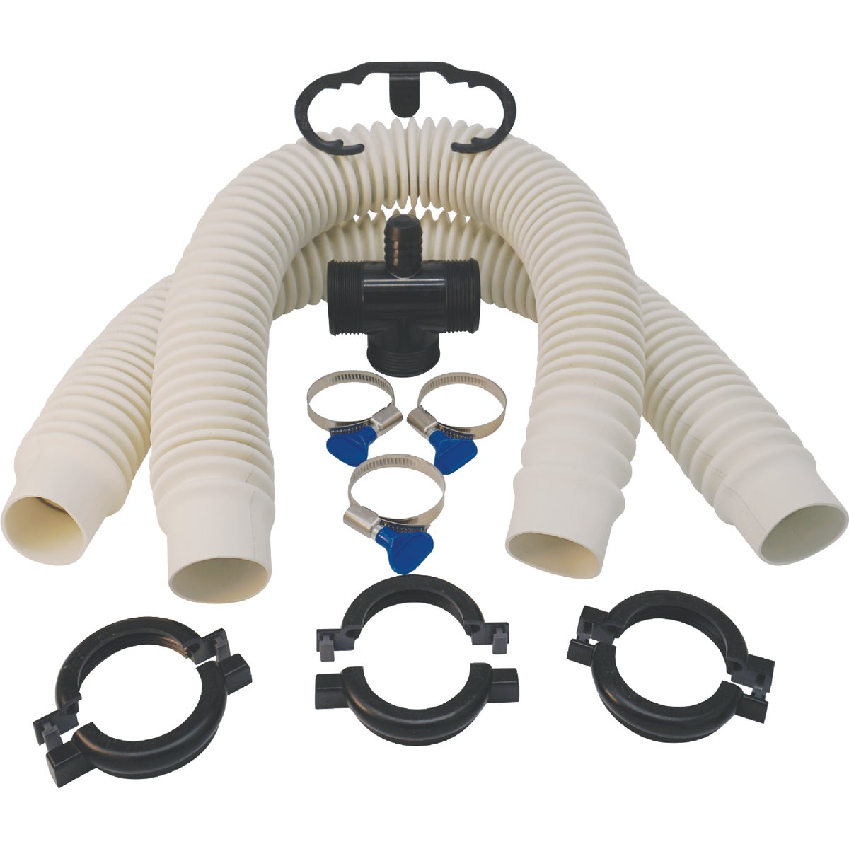 Simple Drain Double Basin Self-Plunging Sink Drain Trap Repair Kit