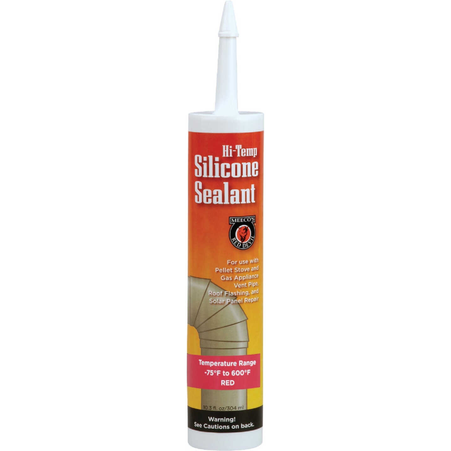 Meeco's Red Devil 10.3 Oz. Red Silicone Hi-Temp Sealant Image 1