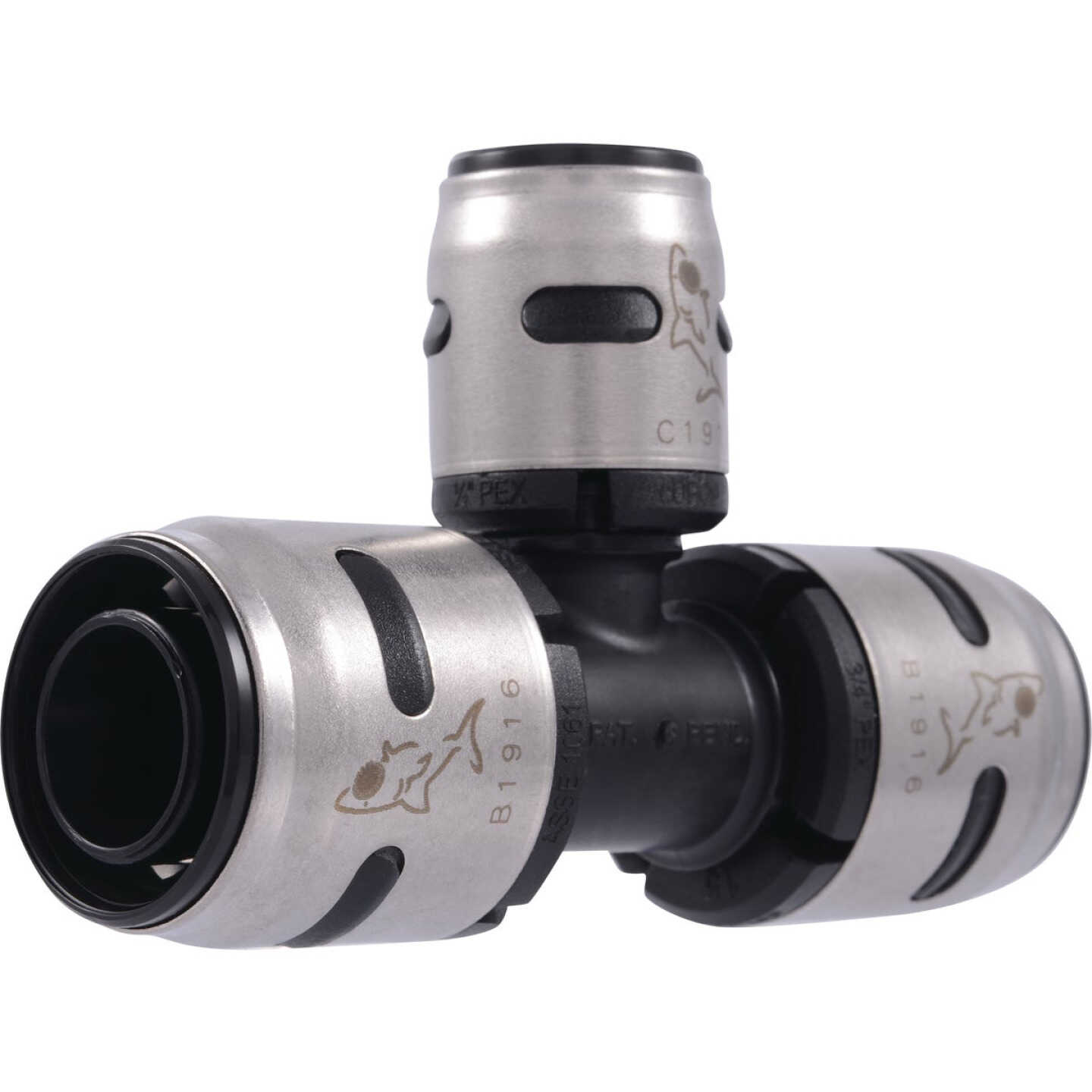 SharkBite EvoPex 3/4 In. x 3/4 In. x 1/2 In. Reducing Push-to-Connect Plastic Tee Image 1