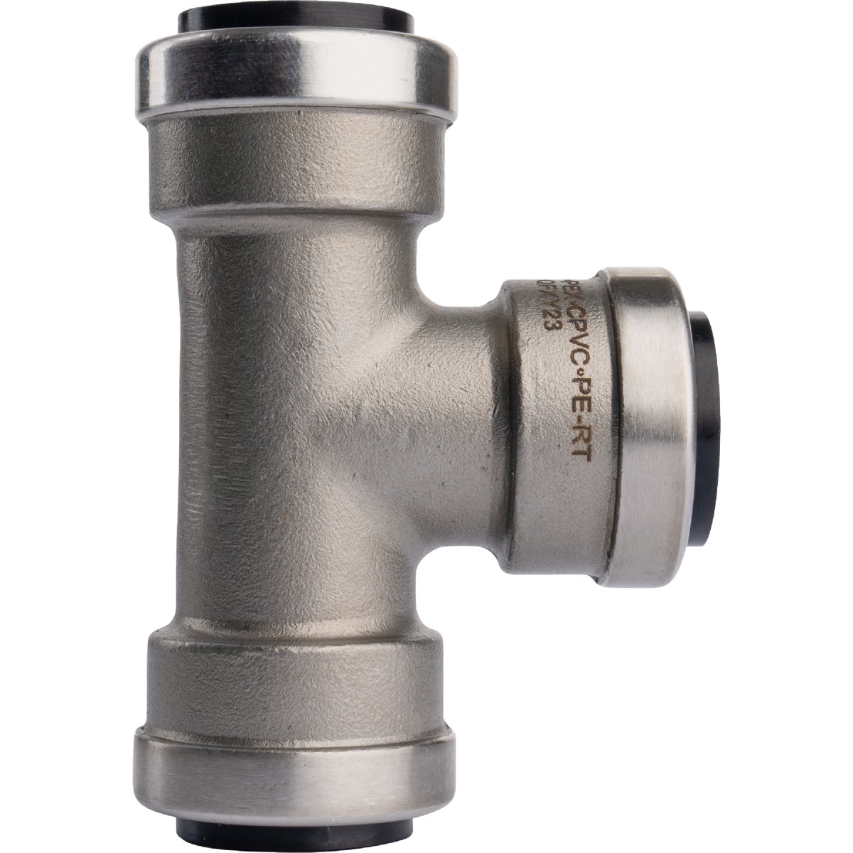 QuickFitting 3/4 In. x 3/4 In. x 3/4 In. Push-to-Connect Stainless Steel Tee