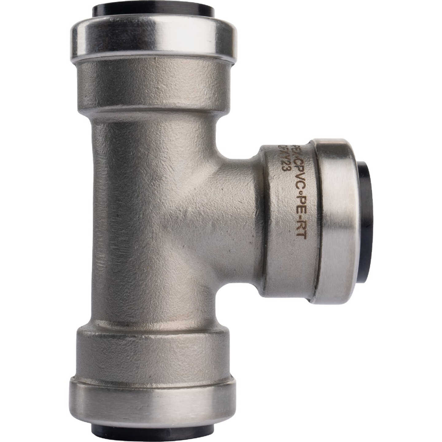 QuickFitting 3/4 In. x 3/4 In. x 3/4 In. Push-to-Connect Stainless Steel Tee Image 1