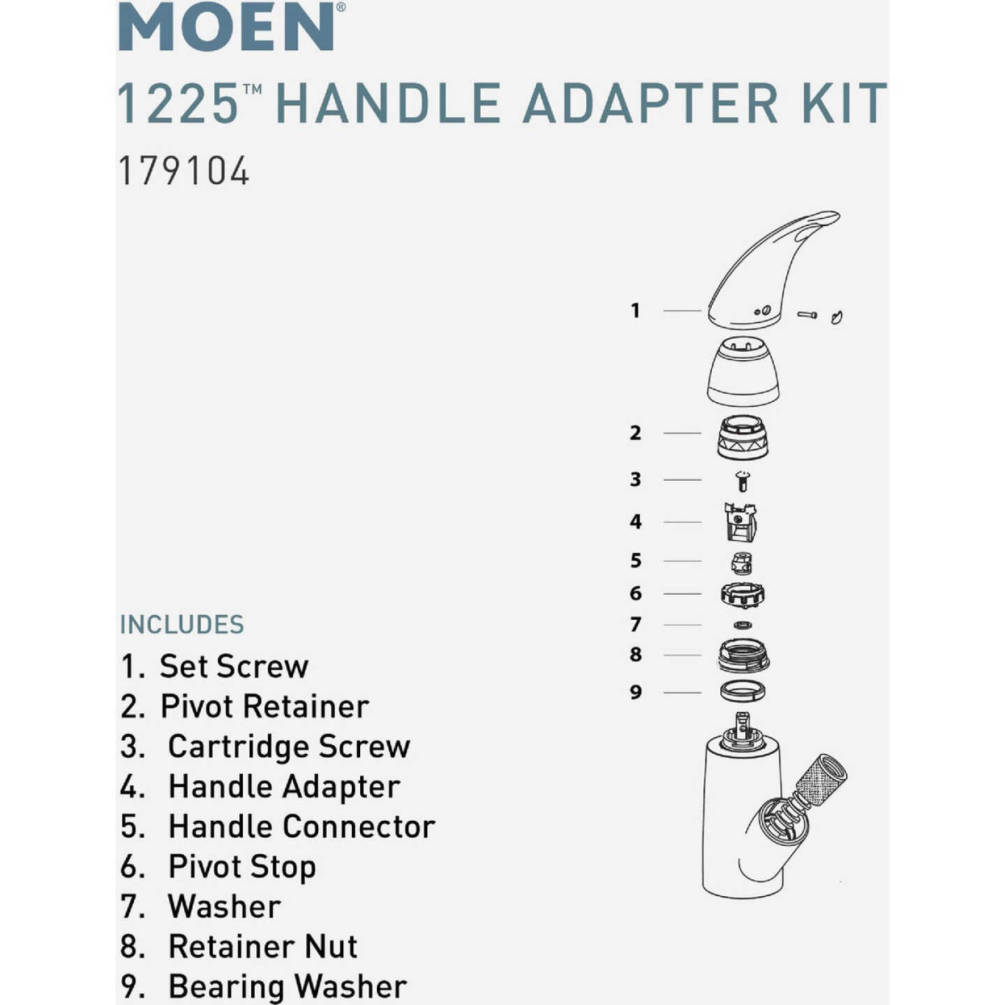 Moen Kitchen Handle Adapter Kit Image 2