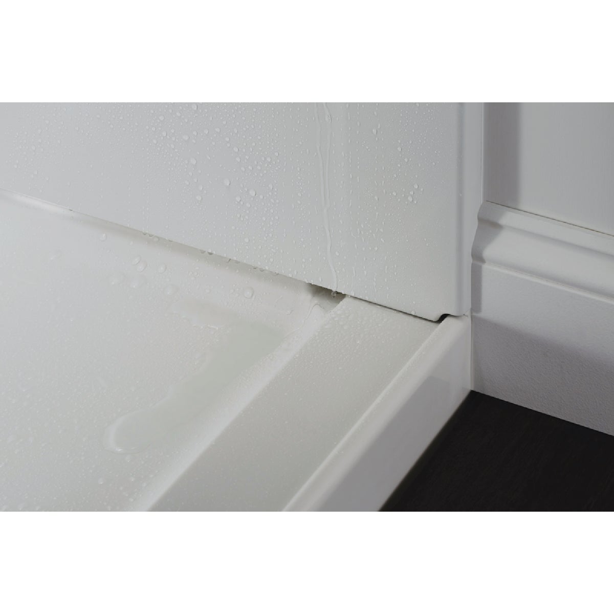 Sterling GUARD+ 36 In. W x 34 In. D Center Drain Shower Pan, White Image 2