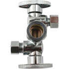 Keeney 5/8 In. OD x 3/8 In. OD x 3/8 In. OD Quarter Turn Dual Shut-Off/Dual Outlet Valve Image 1