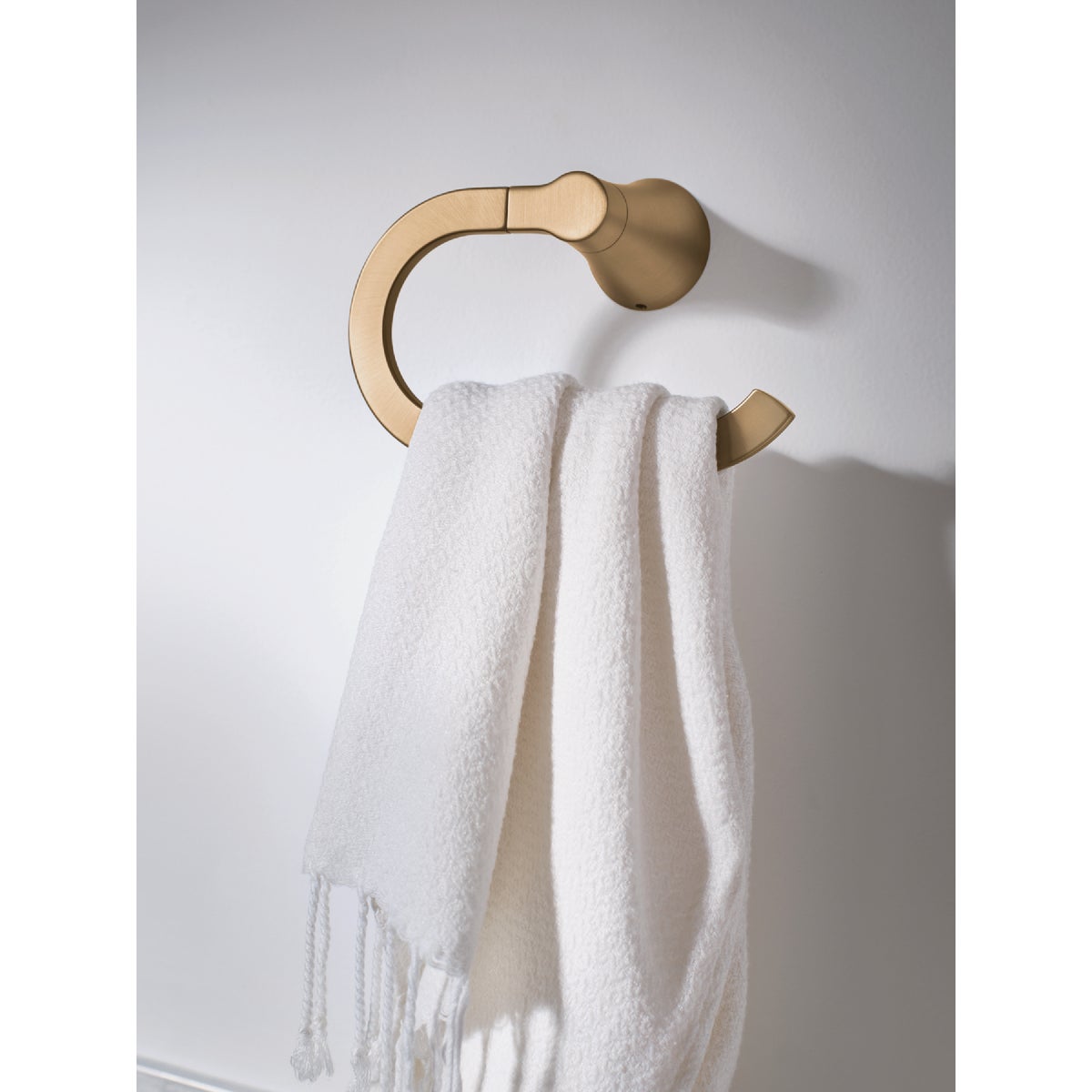 Moen Mikah Bronzed Gold Towel Ring Image 2