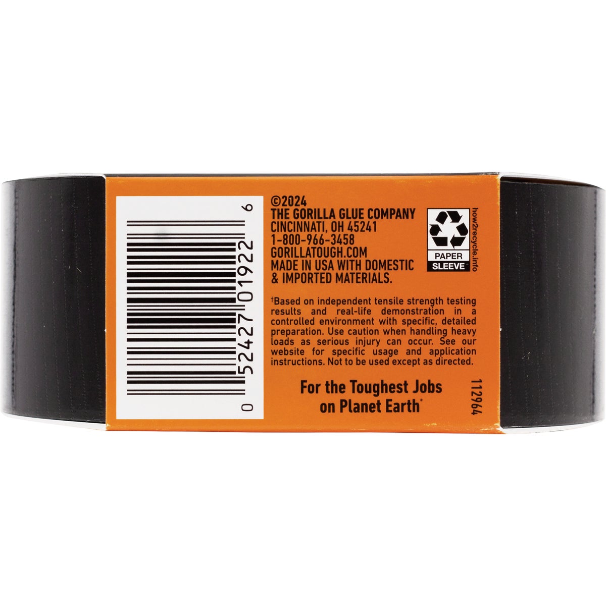 Gorilla 1.88 In. x 20 Yd. Ultimate Tape, Black Image 4