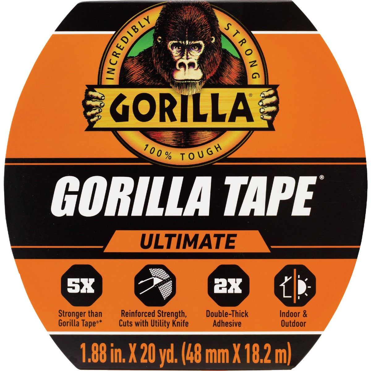 Gorilla 1.88 In. x 20 Yd. Ultimate Tape, Black
