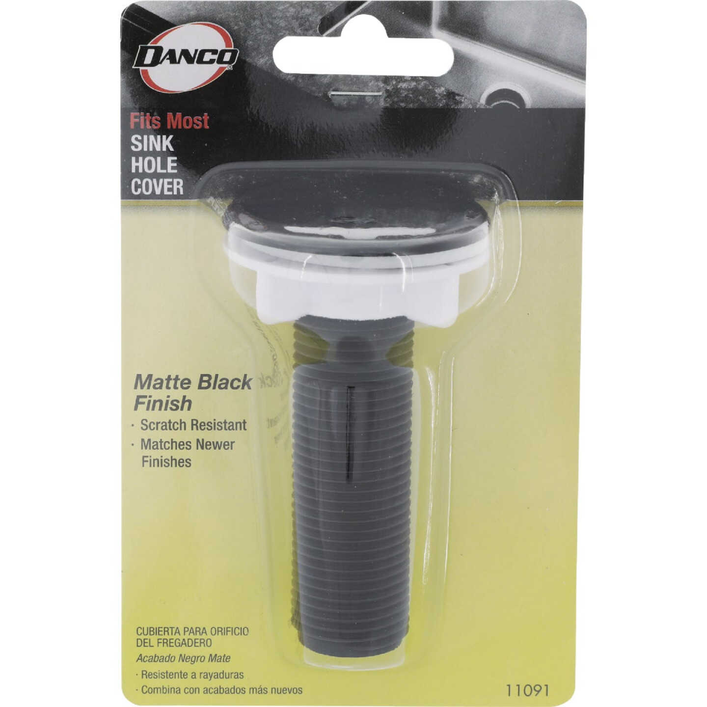 Danco Matte Black 1-3/4 In. Sink Hole Cover Image 2