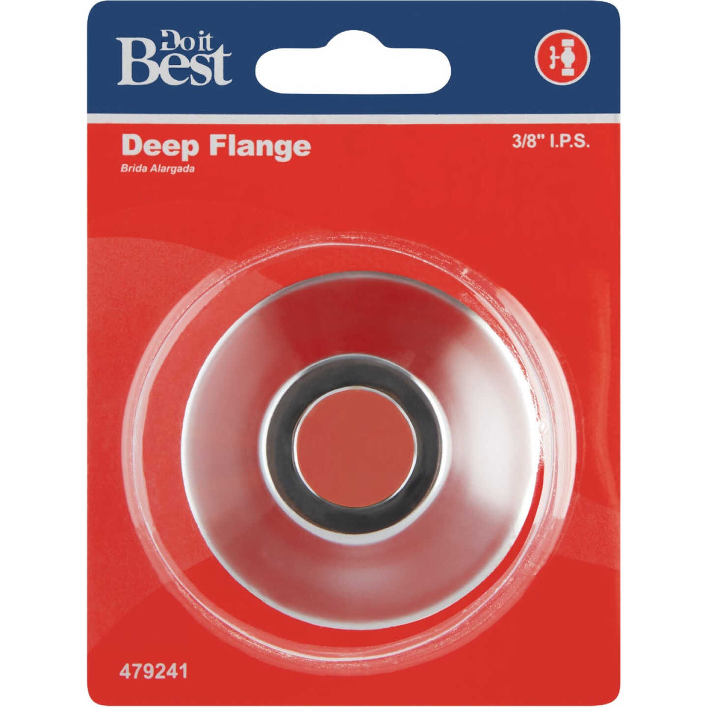 Do it Best 3/8 In. IPS Chrome Plated Metal Bell Flange Image 2