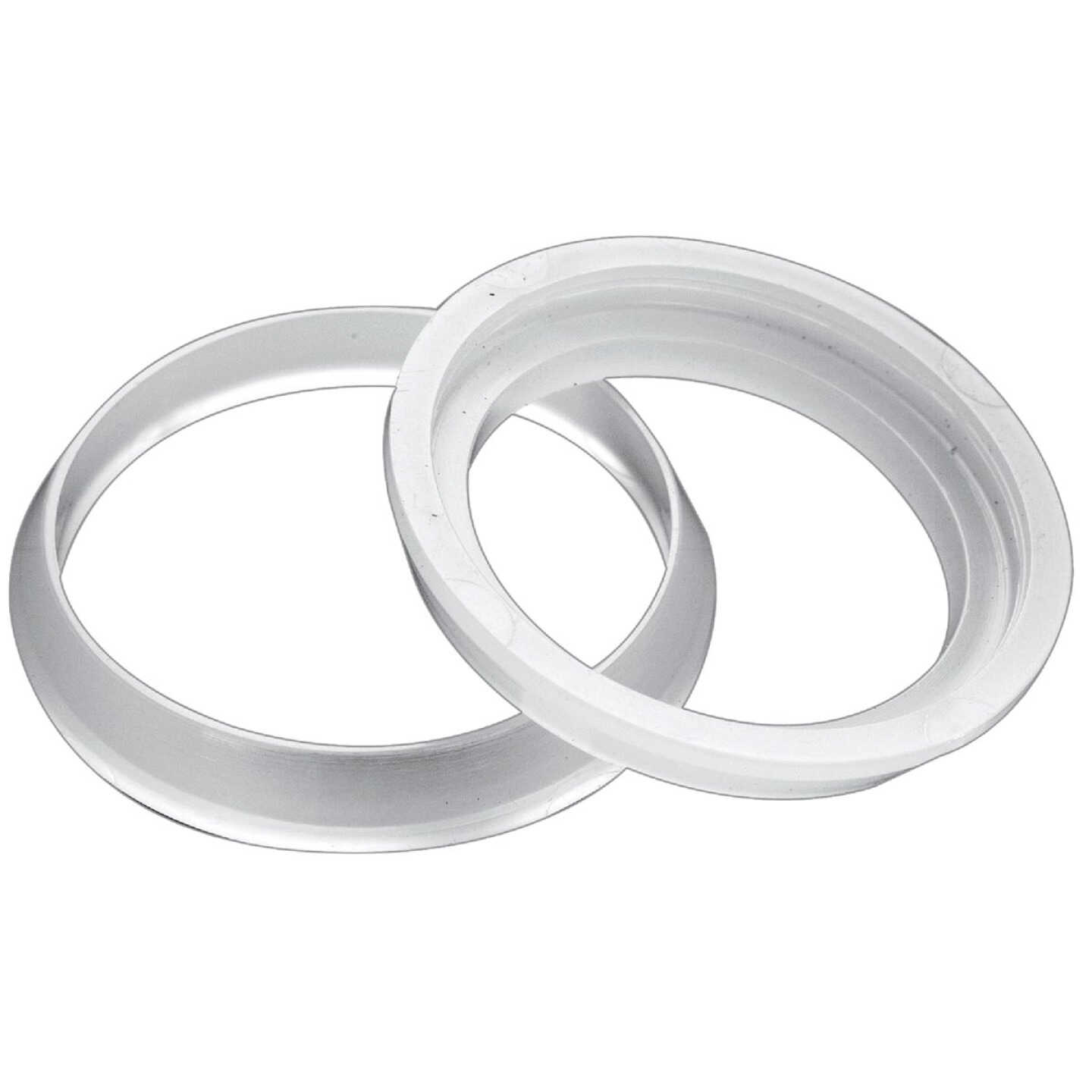 Do it Best 1-1/4 In. x 1-1/2 In. Clear Poly Slip Joint Washer (2-Pack) Image 1