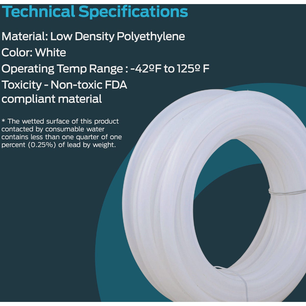 EZ-Flo 1/16 In. ID x 1/4 In. OD x 25 Ft. L. Polyethylene Tubing Image 4