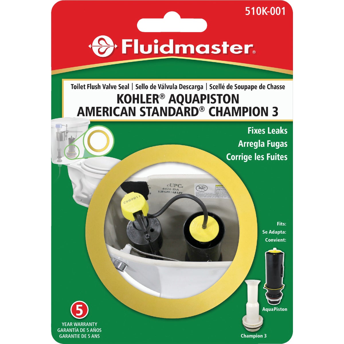 Fluidmaster Standard Replacement Flush Valve Seal Kohler and American Standard Image 6
