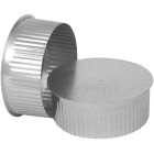 Imperial 30 Ga. 8 In. Galvanized Tee Cap/Plug Image 1