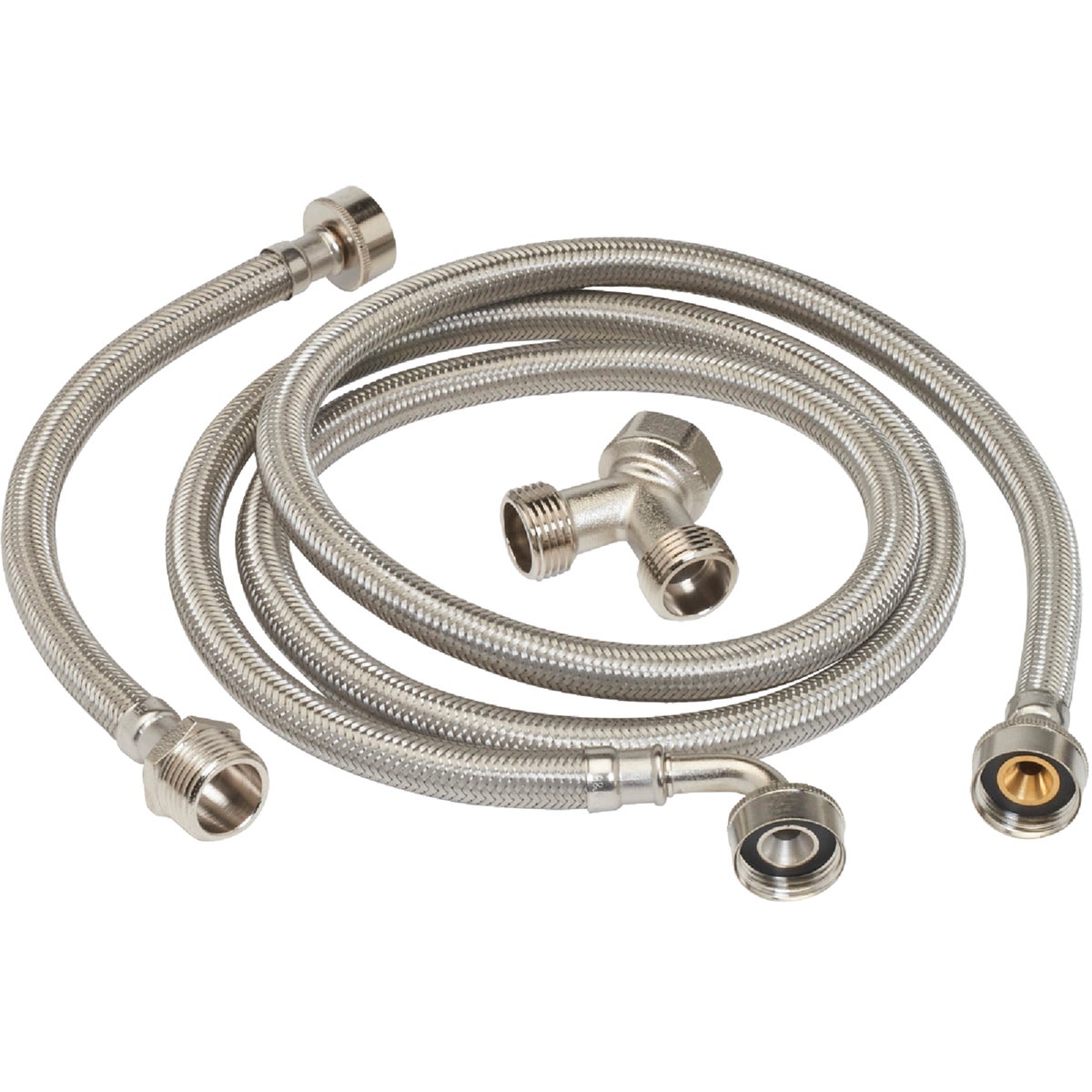 ProLine 3/4 In. FHT x 3/4 In. FHT x 72 In. Braided Stainless Steel Stream Dryer Connector Kit