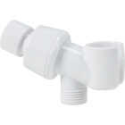 Home Impressions White Plastic Shower Bracket Image 1
