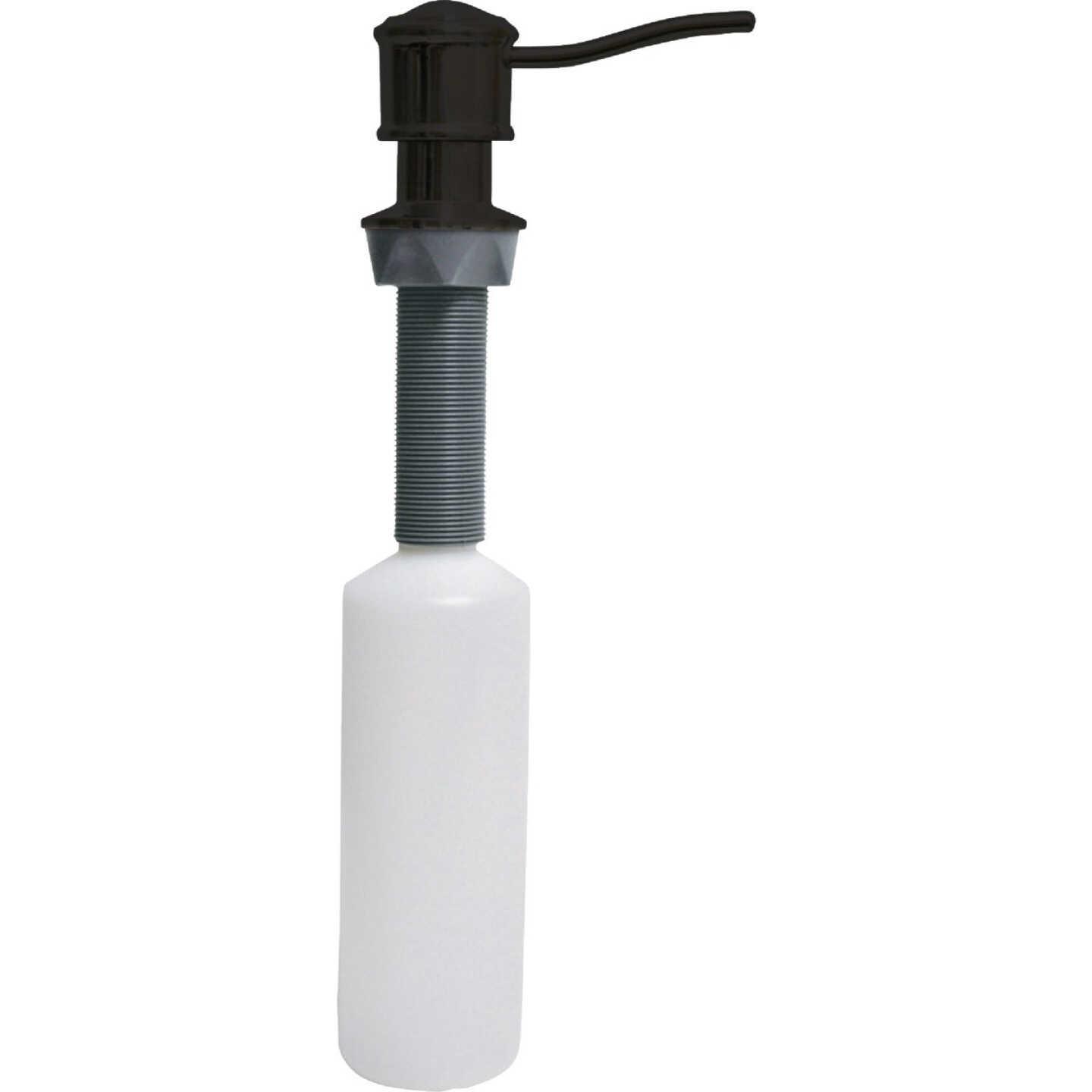 Danco Universal Matte Black Soap Dispenser with Curved Nozzle Image 1