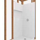 Bootz NexTile 6032 60 In. x 74 In. x 32 In. Direct-to-Stud Shower Wall Kit in White (4-Piece) Image 4