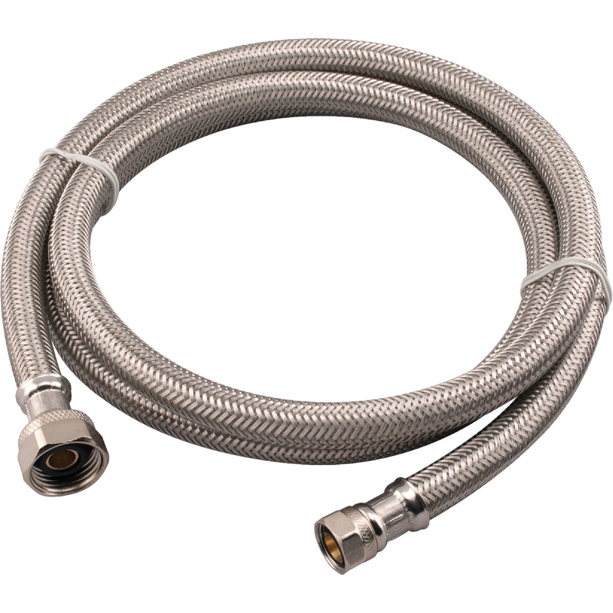 Do it Best 3/8 In. C X 1/2 In. F X 60 In. L. Braided Stainless Steel Faucet Supply Line Image 1