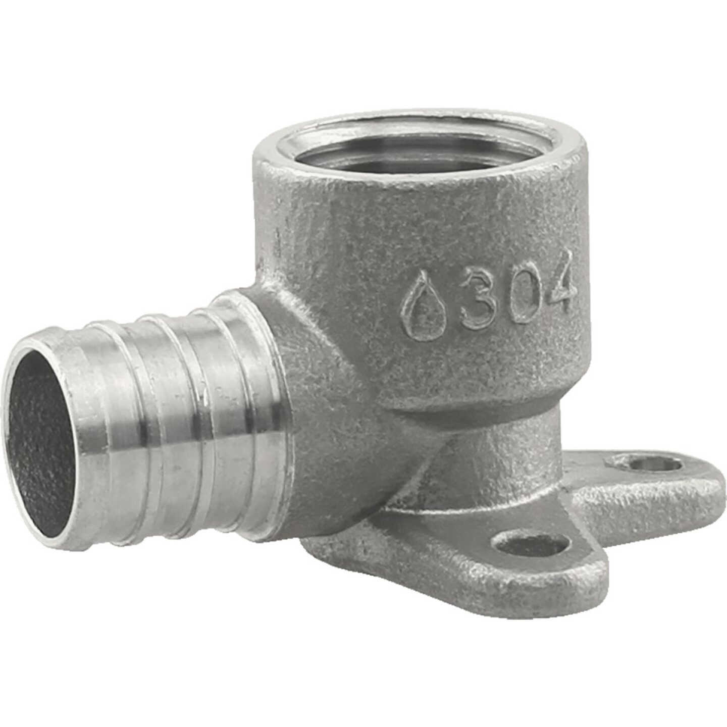 Plumbeeze 3/4 In. PEX x 1/2 In. Stainless Steel Drop Ear Elbow Image 1