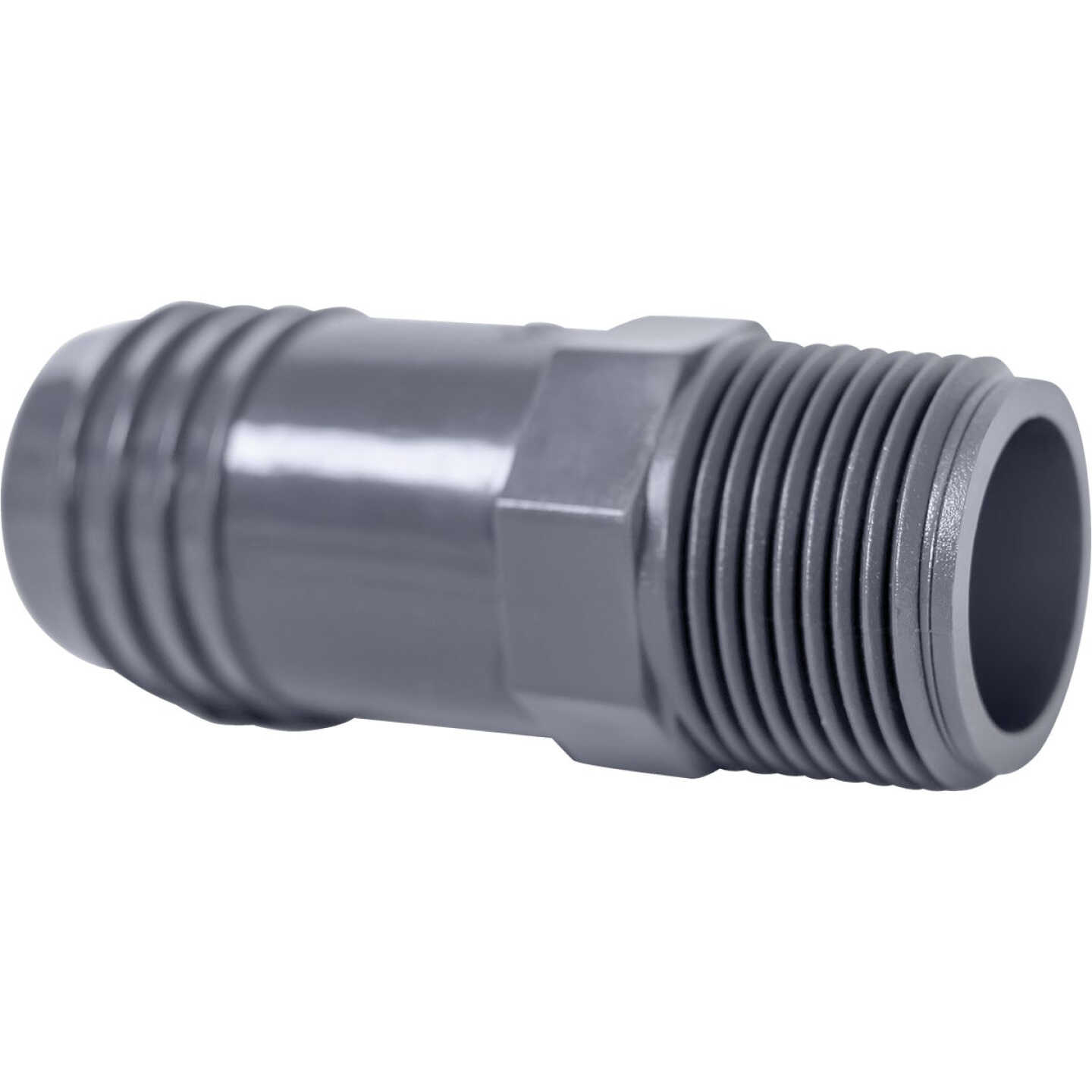 Boshart 1 In. MPT x 1-1/4 In. Insert Reducing Polypropylene Hose Adapter Image 1