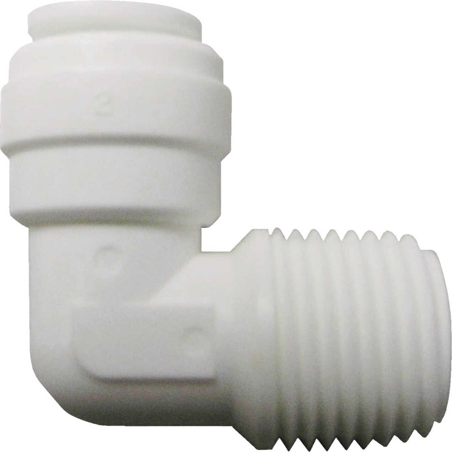Watts Aqualock 1/4 In. OD x 1/8 In. MNPT 90 Deg. Push-to-Connect Plastic Elbow (1/4 Bend) Image 1