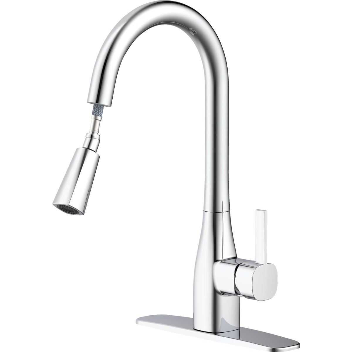 Home Impressions 1-Handle Pull-Down Kitchen Faucet, Chrome Image 2