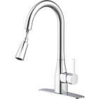 Home Impressions 1-Handle Pull-Down Kitchen Faucet, Chrome Image 2