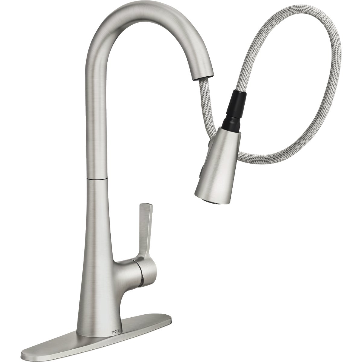 Moen Mikah Spot Resist Stainless One-Handle High Arc Pulldown Kitchen Faucet Image 5