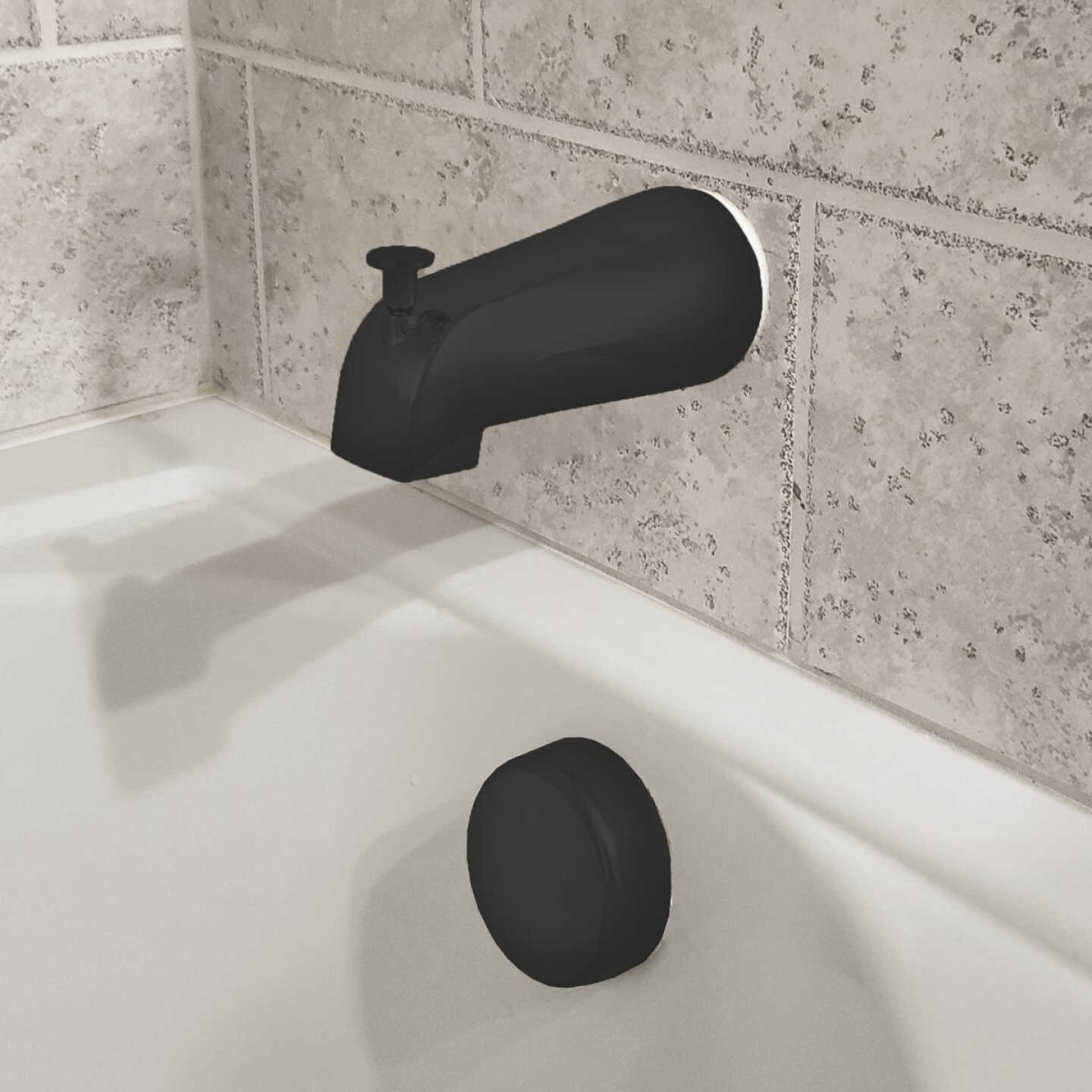 Danco Universal Matte Black Tub Spout with Diverter Image 2