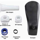 Danco Universal Matte Black Tub Spout with Diverter Image 5