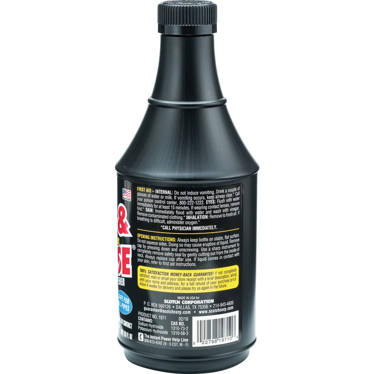 Instant Power Hair & Grease 20 Oz. Liquid Single Use Drain Opener Image 4