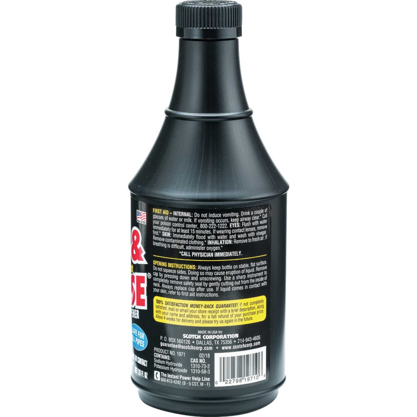 Instant Power Hair & Grease 20 Oz. Liquid Single Use Drain Opener Image 4