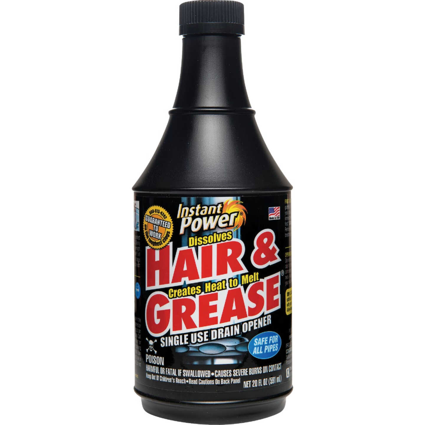 Instant Power Hair & Grease 20 Oz. Liquid Single Use Drain Opener Image 1