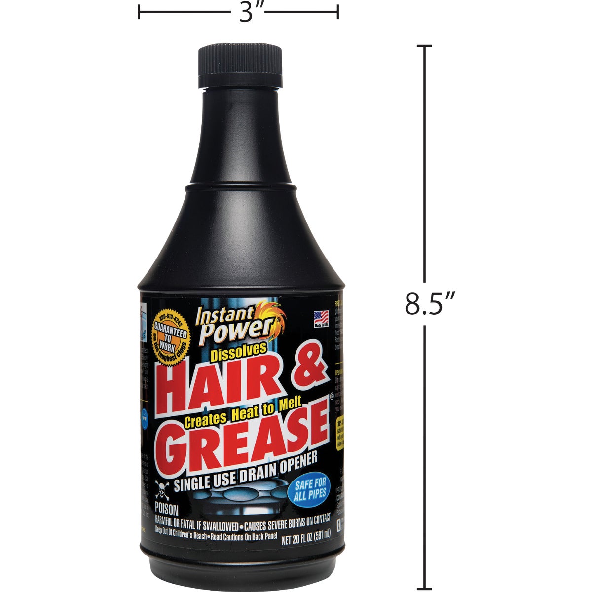 Instant Power Hair & Grease 20 Oz. Liquid Single Use Drain Opener Image 5